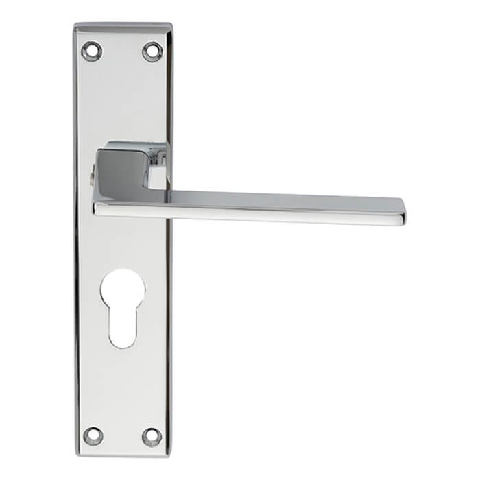 Carlisle Brass Serozzetta Zone Lever with Euro Profile on Backplate