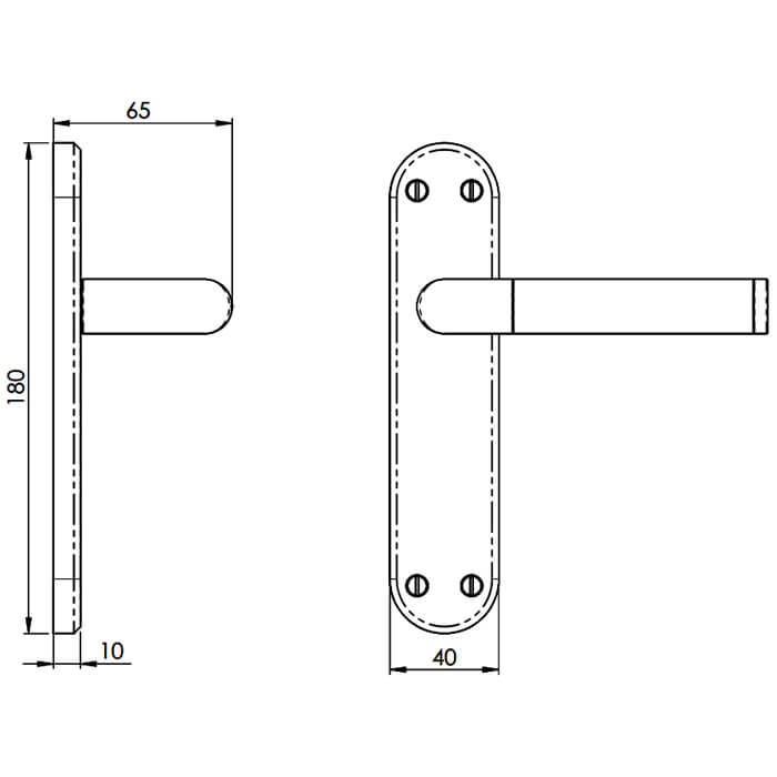 Carlisle Brass Serozzetta Scope Lever on Latch Backplate