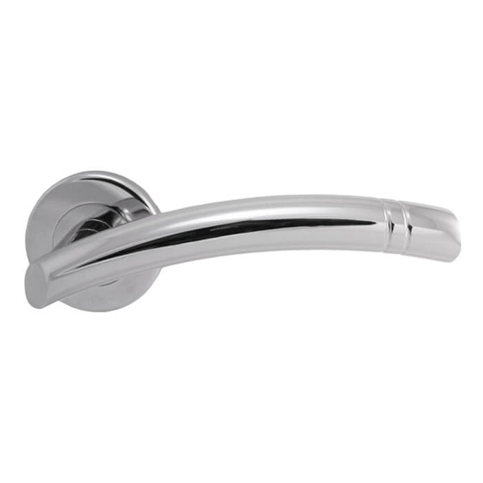 Carlisle Brass Serozzetta Cuarenta Lever with Ring Detail on Round Rose