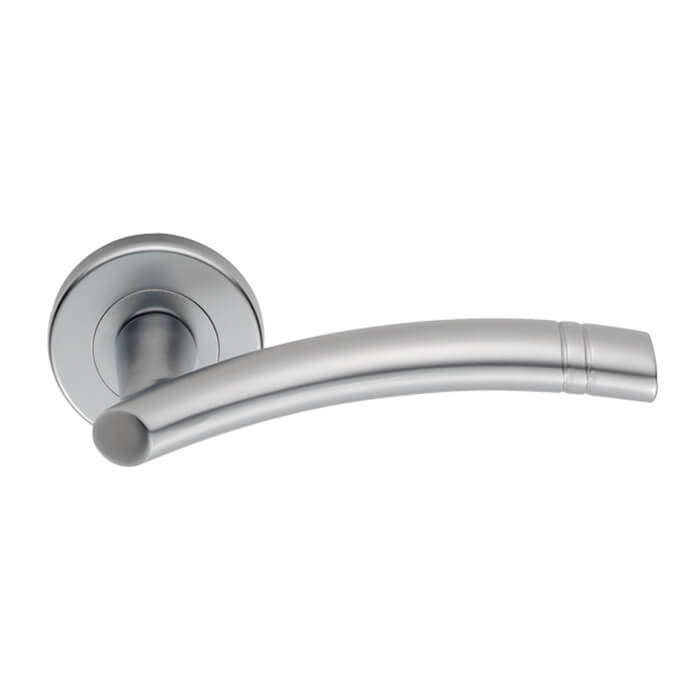 Carlisle Brass Serozzetta Cuarenta Lever with Ring Detail on Round Rose