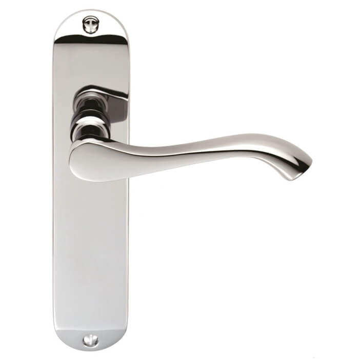 Carlisle Brass Serozzetta Geometric Lever on Latch Backplate