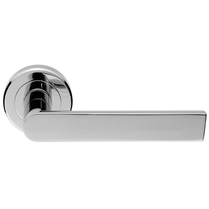 Carlisle Brass Serozzetta Edge Heavy-Duty Rectangular Lever on Round Rose