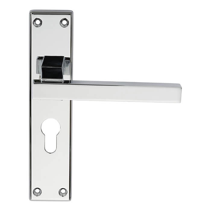 Carlisle Brass Serozzetta Stratus Straight Lever with Euro Profile on Backplate