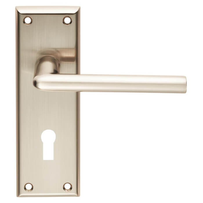 Carlisle Brass Serozzetta Dieci Straight Lever with Lock Profile on Backplate