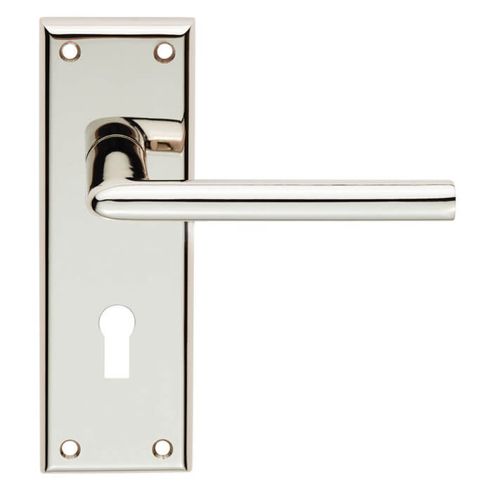 Carlisle Brass Serozzetta Dieci Straight Lever with Euro Profile on Backplate