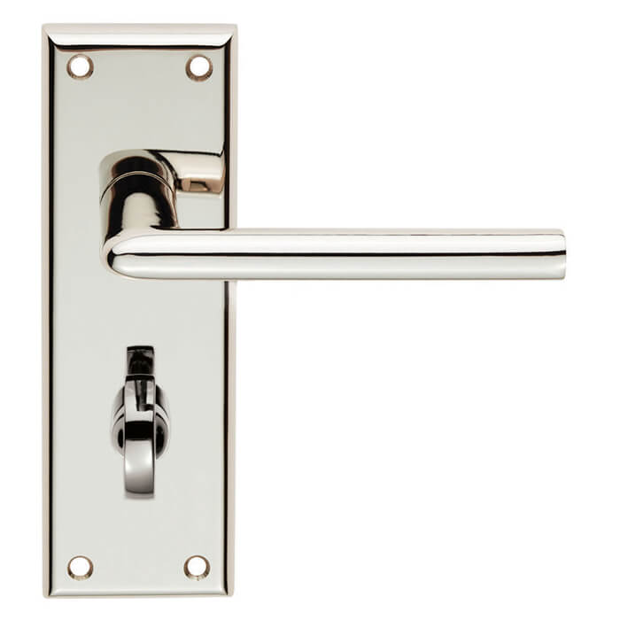 Carlisle Brass Serozzetta Dieci Bathroom Lever Handle with Privacy Lock