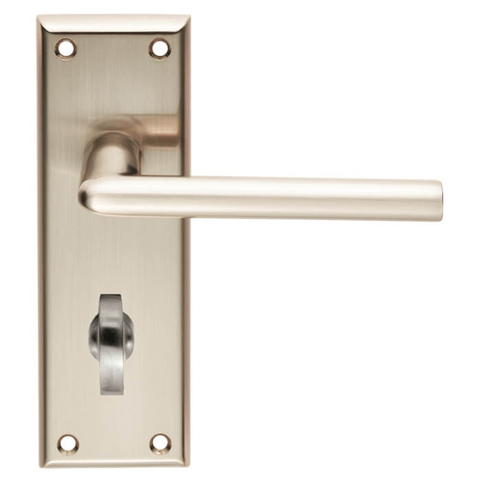 Carlisle Brass Serozzetta Dieci Bathroom Lever Handle with Privacy Lock