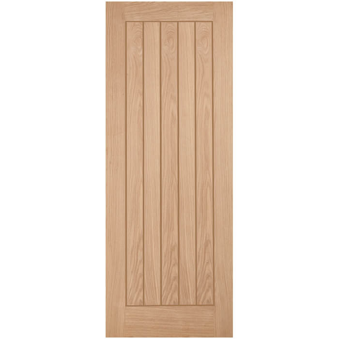Joseph Miles Suffolk Internal Door with 5 Panel - Unfinished Oak