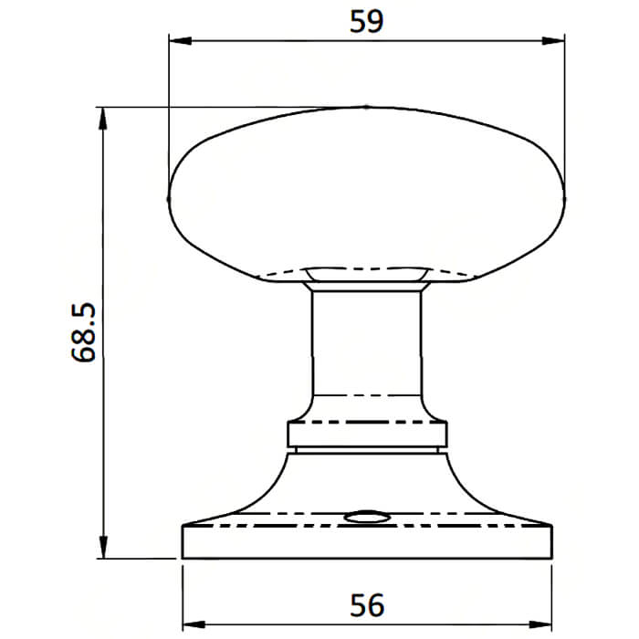 Carlisle Brass Contemporary 59mm Round Door Knob