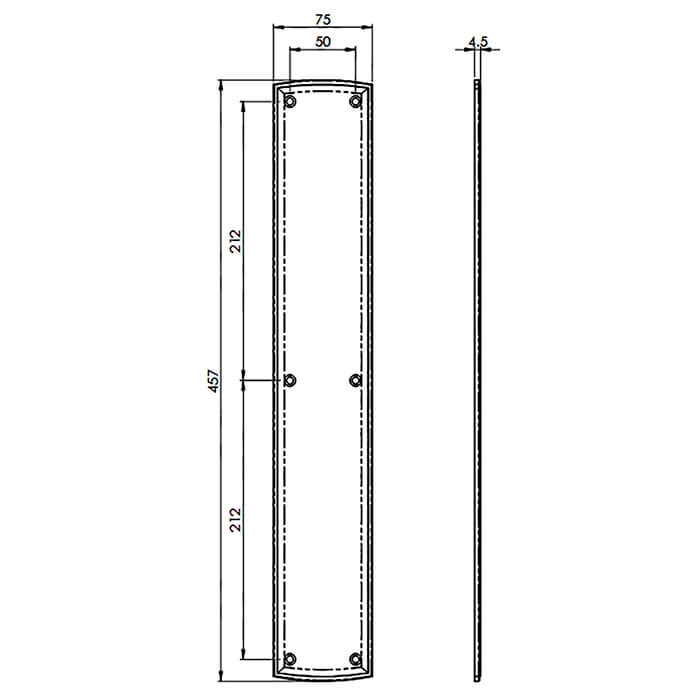 Carlisle Brass Large Push Plate