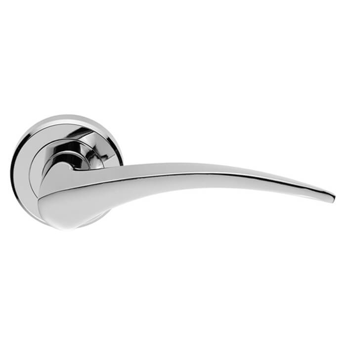 Carlisle Brass Serozzetta Olivier Designer Arched Lever Handle on Round Rose