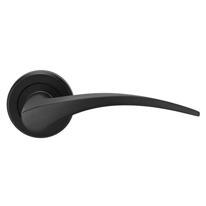 Carlisle Brass Serozzetta Olivier Designer Arched Lever Handle on Round Rose