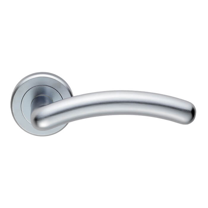 Carlisle Brass Serozzetta Noxia Zin Arched Round Bar Lever on Rose