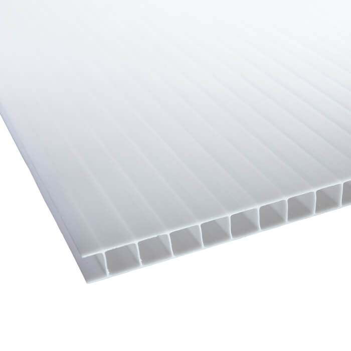Storm 10mm Twinwall Polycarbonate Sheet Opal - 700mm Width