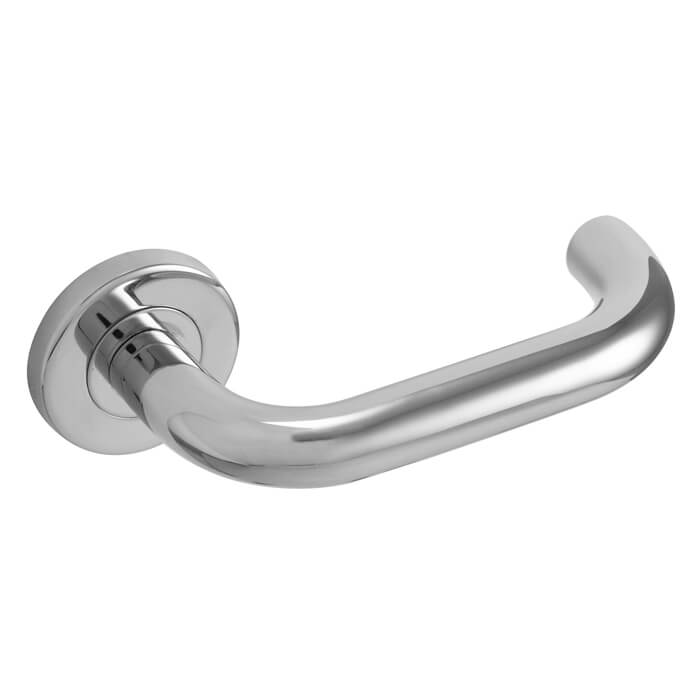 Joseph Miles Stainless Steel 19mm Safety Lever Handle on Round Rose