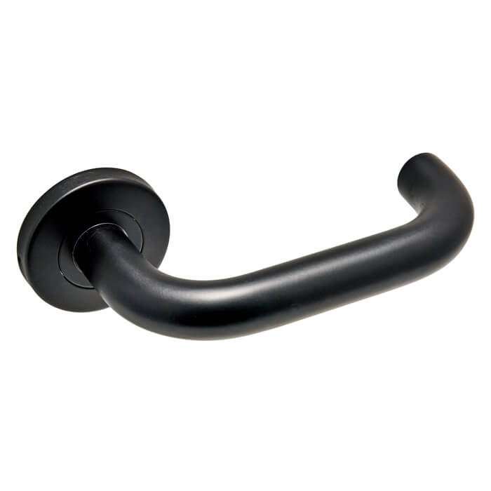 Joseph Miles Stainless Steel 19mm Safety Lever Handle on Round Rose