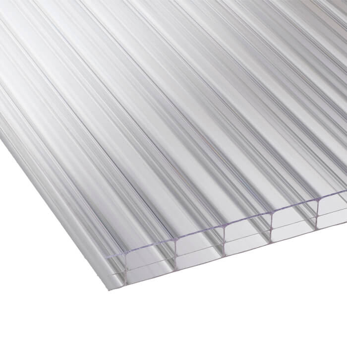 Storm 16mm Triplewall Polycarbonate Sheet Clear - 1400mm Width