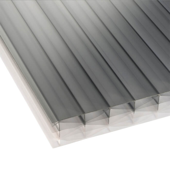 Storm 25mm Multiwall Polycarbonate Sheet Solarguard Grey - 2100mm Width