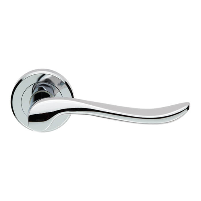 Carlisle Brass Serozzetta Verdun Robust Scroll Lever Handle on Round Rose