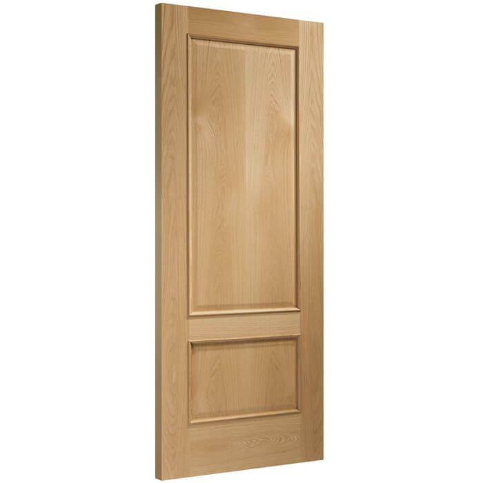 XL Joinery Andria Internal Fire Door with 2 Panels - Unfinished Oak