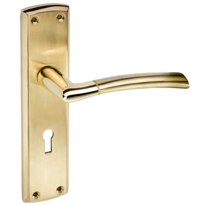 Joseph Miles Tifosi Lock Lever On Backplate Door Handle Set