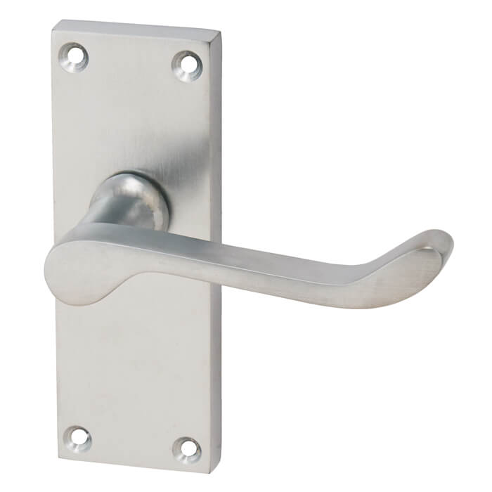 Joseph Miles Victorian Scroll Lever Handle on Latch Backplate