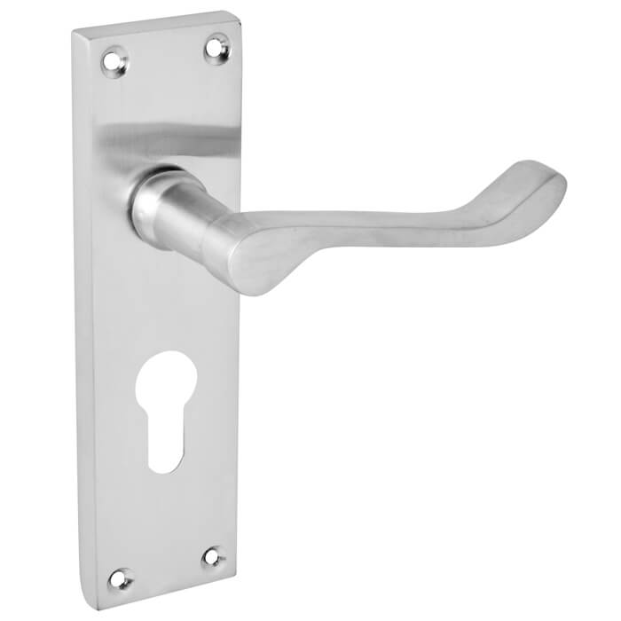 Joseph Miles Victorian 148 x 42mm Scroll Bathroom Lever Handle with Euro Profile