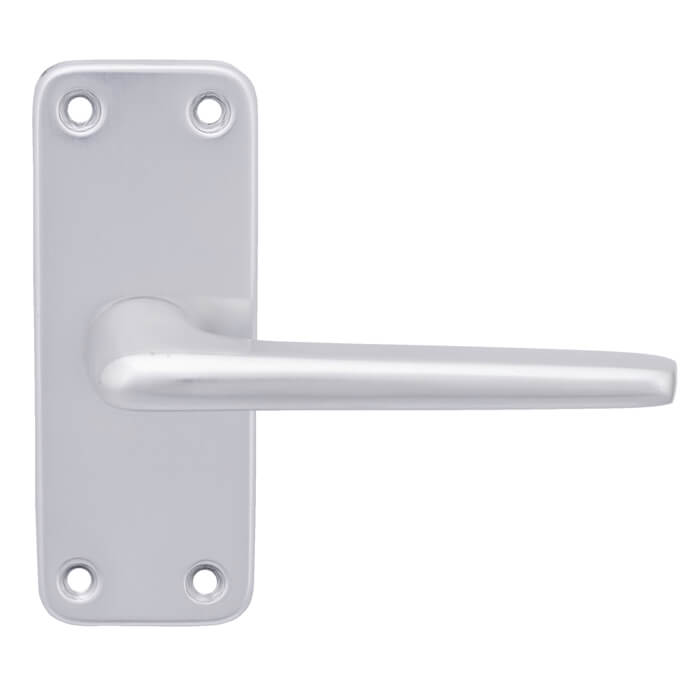 Joseph Miles 2000 Series Aluminium Lever Handle on Short Latch Backplate