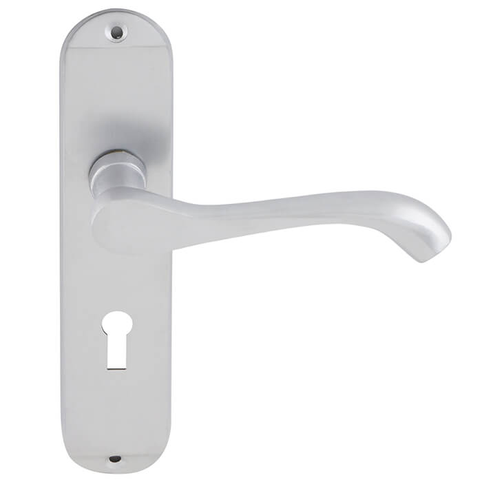 Joseph Miles Cadenza Traditional Lever Handle With Lock Profile on Blackplate