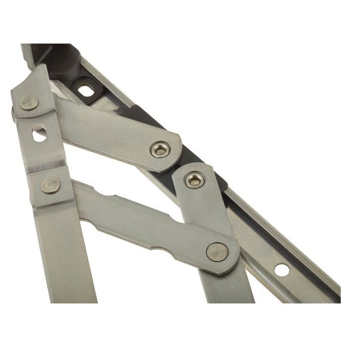 Crystal 3 Clear Glass Double Glazed uPVC Window - Black and White - Right Handed