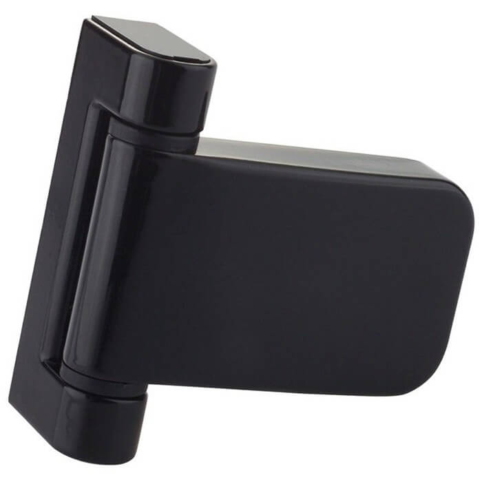 Crystal uPVC Left Hand External French Door with 2 Clear Double Glazed Light - Black-White