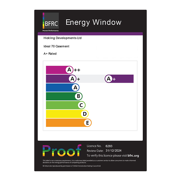 Crystal 2 Clear Glass Triple Glazed uPVC Window - White