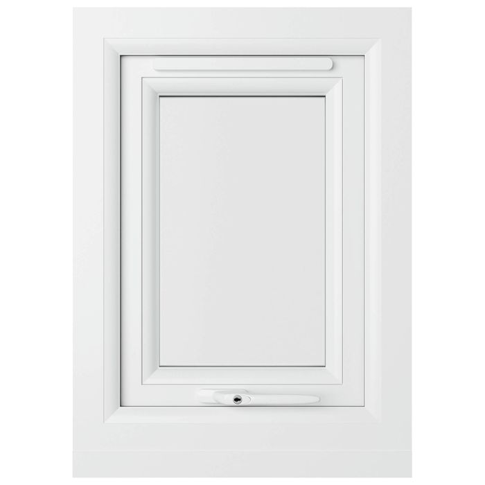 Crystal 1 Clear Glass Triple Glazed uPVC Window - White