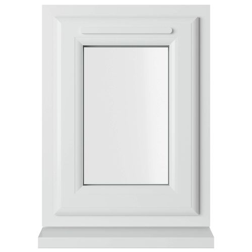 Crystal 1 Clear Glass Triple Glazed uPVC Window - White