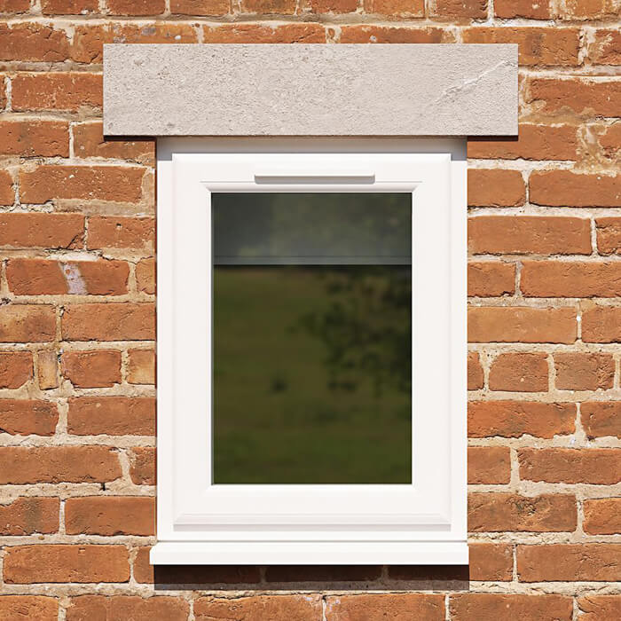 Crystal 1 Clear Glass Triple Glazed uPVC Window - White
