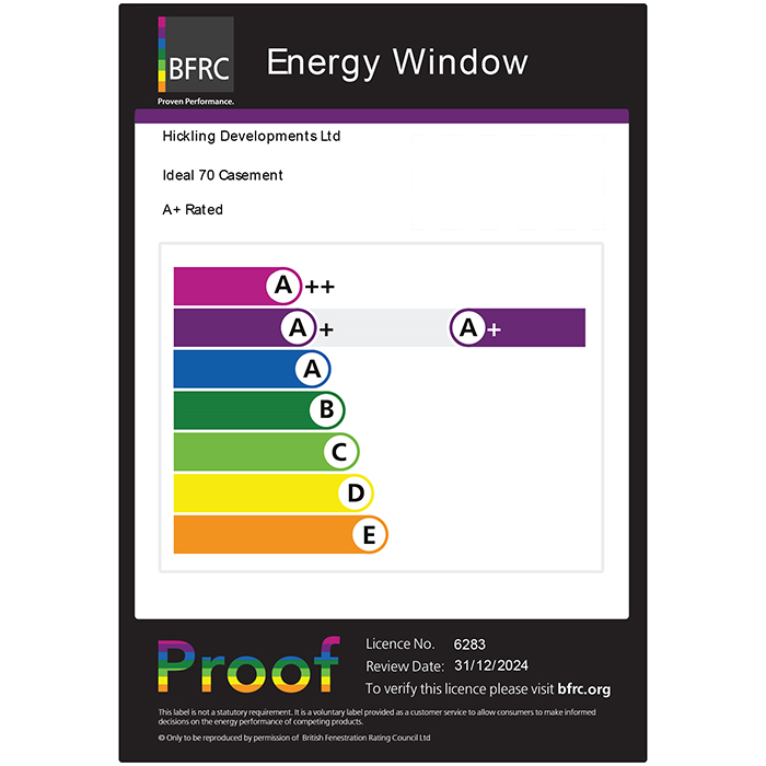 Crystal Clear Glass Triple Glazed uPVC Window - Black and White - Right Handed