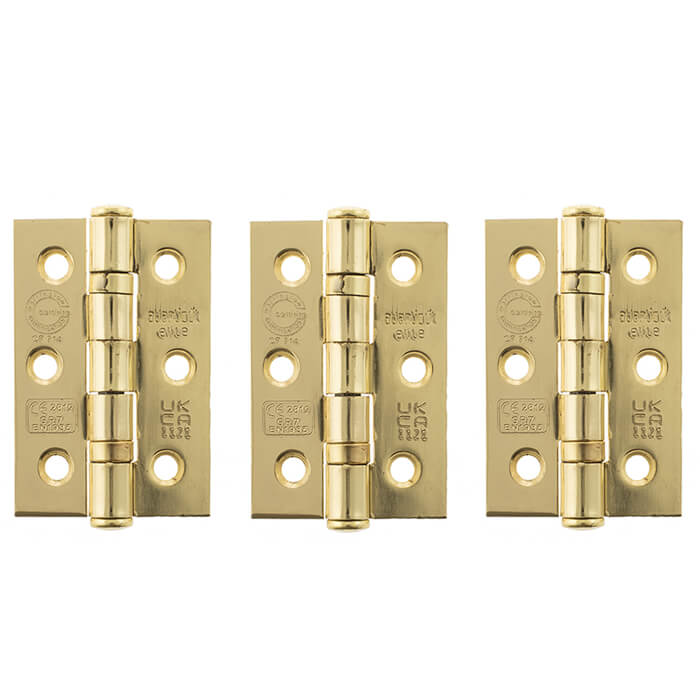 Atlantic 3 Inch Ball Bearing Hinges - Grade 7 CE Fire Rated - Pack Of 3