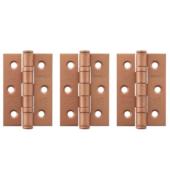 Atlantic 3 Inch Ball Bearing Hinges - Grade 7 CE Fire Rated - Pack Of 3