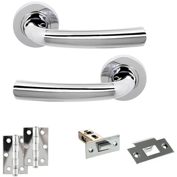 Atlantic Status Nevada Door Handle Pack - Polished Chrome