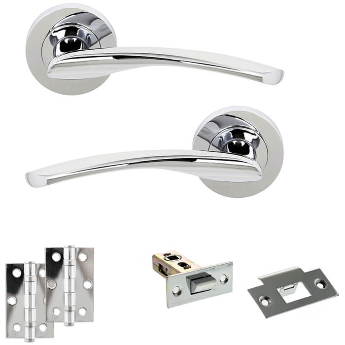 Atlantic Status Arizona Door Handle Pack - Polished Chrome