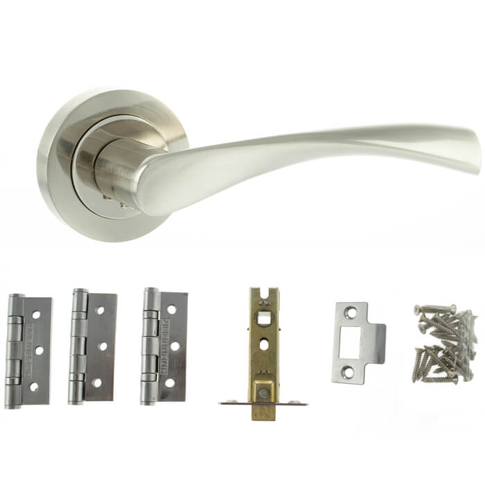 Atlantic Aqua Door Handle Pack - 3 Inch Latch