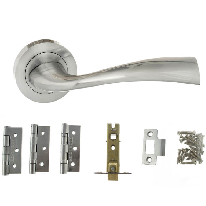 Atlantic Wave Door Handle Pack - 3 Inch Latch
