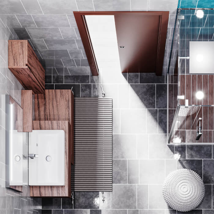 Atlantic Ermetika EvoKit Raw Wood Framed Pocket Door System - 125mm Wall Thickness