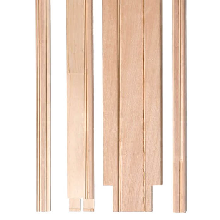 Atlantic Ermetika EvoKit Raw Wood Framed Pocket Door System - 125mm Wall Thickness