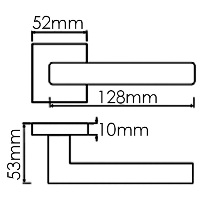 Atlantic Status Montana Door Handle Pack - Matt Black