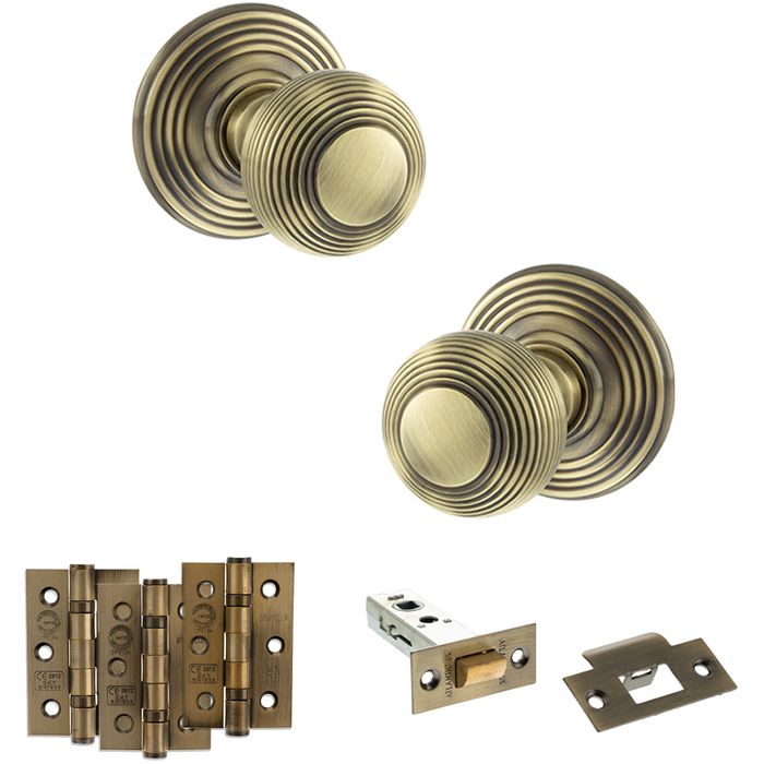Atlantic Old English Rippon Knob Door Handle Pack