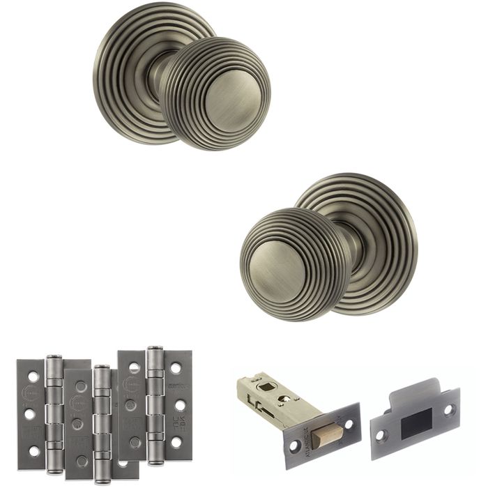Atlantic Old English Rippon Knob Door Handle Pack