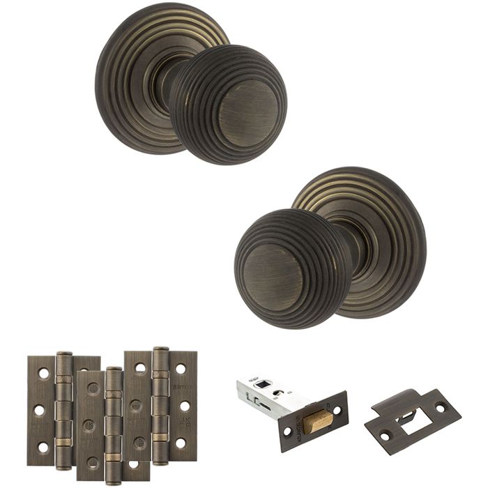 Atlantic Old English Rippon Knob Door Handle Pack