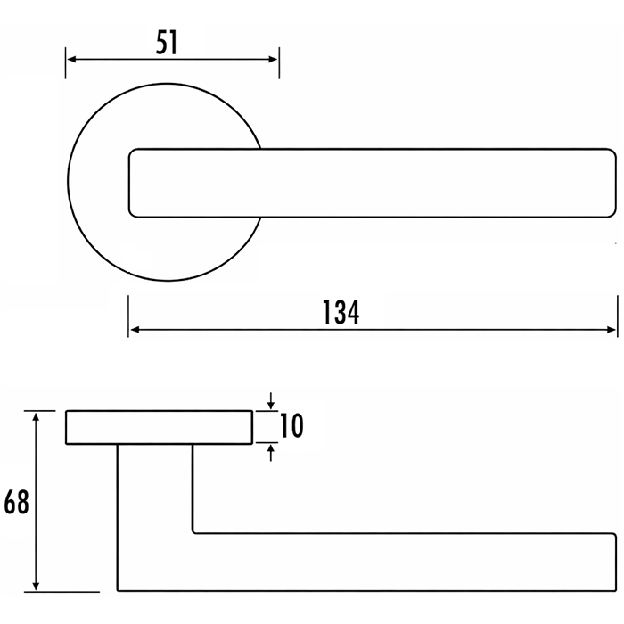 Atlantic Eco Crest Door Handle Pack - Satin and Polished Chrome