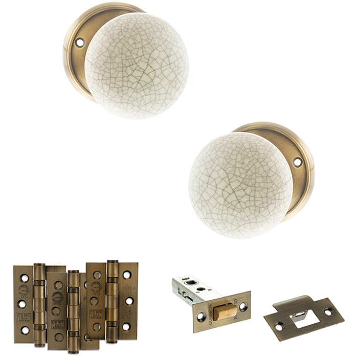 Atlantic Old English Skipton Door Knob Handle Pack